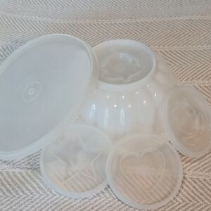 VTG Tupperware Jello Mold Set Of 6 Pieces